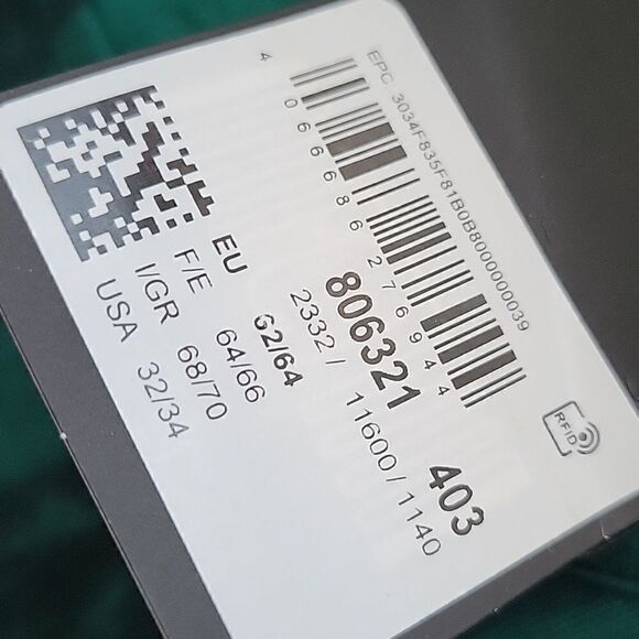 $130 NEW 5X ULLA POPKEN GREEN BLACK TIE DIE EMPIRE A LINE MAXI DRESS 32 34 NWT - Picture 9 of 11